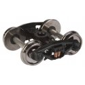 Sprung Plastic Trucks w/33′ Metal RP-25 Wheels & Axles -- Bettendorf - 1 Pair, HO, WalthersProto 2008