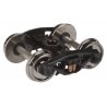 Sprung Plastic Trucks w/33′ Metal RP-25 Wheels & Axles -- Bettendorf - 1 Pair, HO, WalthersProto 2008