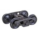 Barber - Bettendorf Self-Centering HGC Leaf-Spring Caboose Trucks -- Code 110 (.110`) 33` S, HO, Kadee Quality Products 582