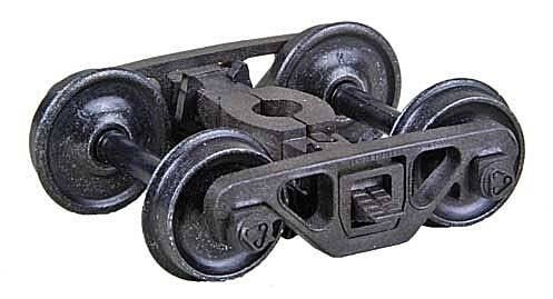 Barber - Bettendorf Self-Centering HGC Leaf-Spring Caboose Trucks -- Code 110 (.110`) 33` S, HO, Kadee Quality Products 582