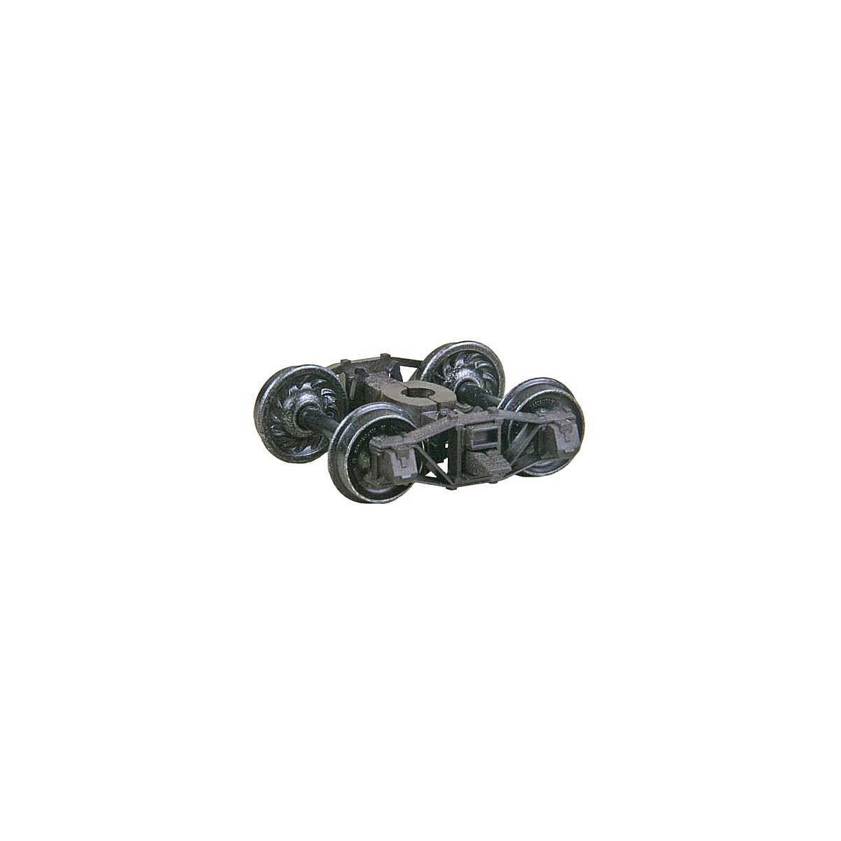 Arch Bar Self-Centering HGC Leaf-Spring Caboose Trucks -- Code 110 (.110`) 33` Ribbed-Back , HO, Kadee Quality Products 583