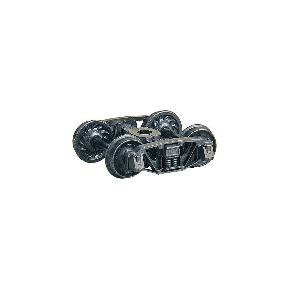 Andrews Trucks w/33′ Code 88 Ribbed-Back Metal Wheels -- pkg(2), HO, Kadee Quality Products 1571