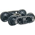 Andrews Trucks w/33′ Code 88 Ribbed-Back Metal Wheels -- pkg(2), HO, Kadee Quality Products 1571