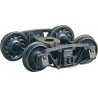 Andrews Trucks w/33′ Code 88 Ribbed-Back Metal Wheels -- pkg(2), HO, Kadee Quality Products 1571
