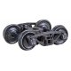 A.S.F.(R) Ride Control(R) 50-Ton Self-Centering HGC Trucks -- Code 88 (.088`) 33` Smooth-B, HO, Kadee Quality Products 1562