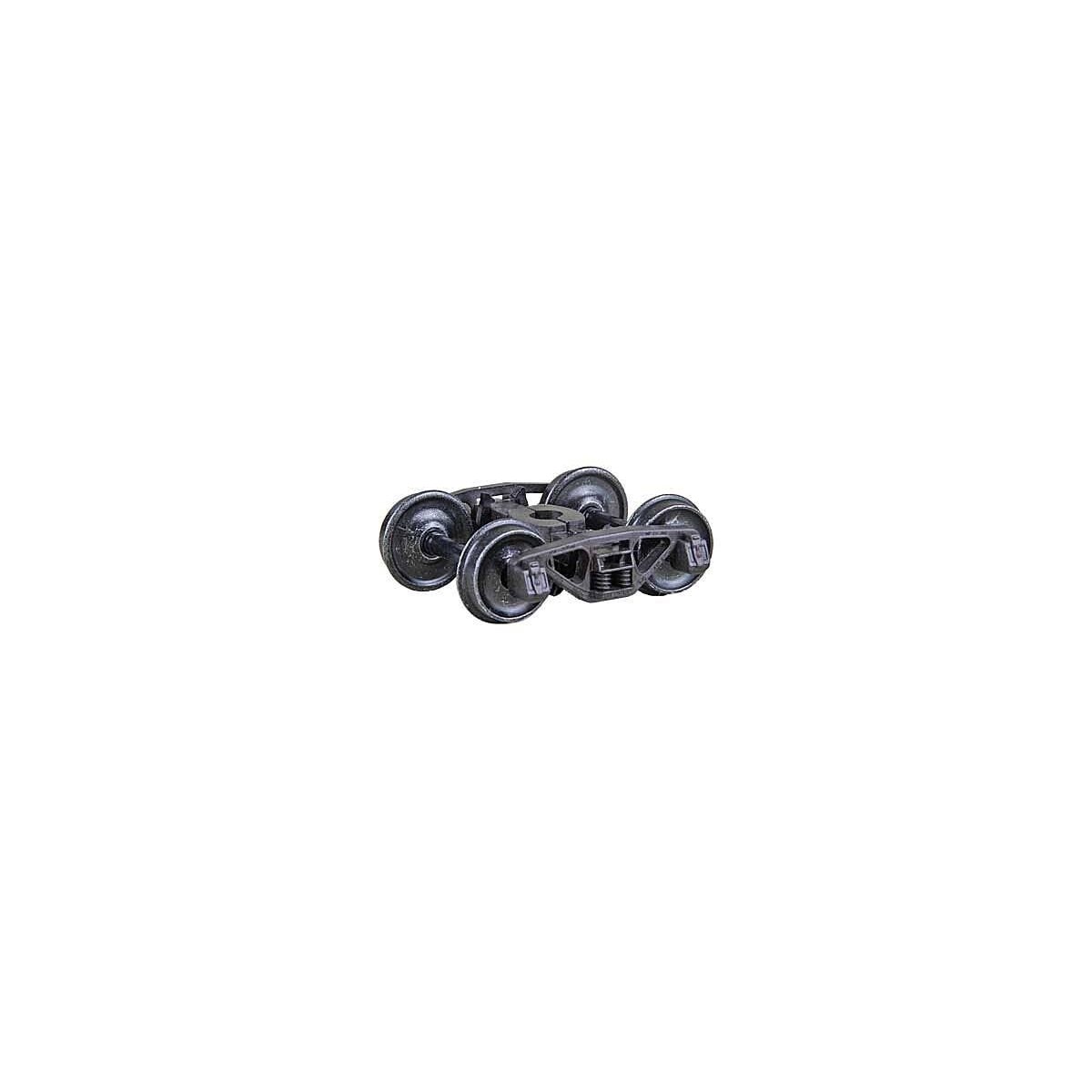 A.S.F.(R) Ride Control(R) 50-Ton Self-Centering HGC Trucks -- Code 88 (.088`) 33` Smooth-B, HO, Kadee Quality Products 1562