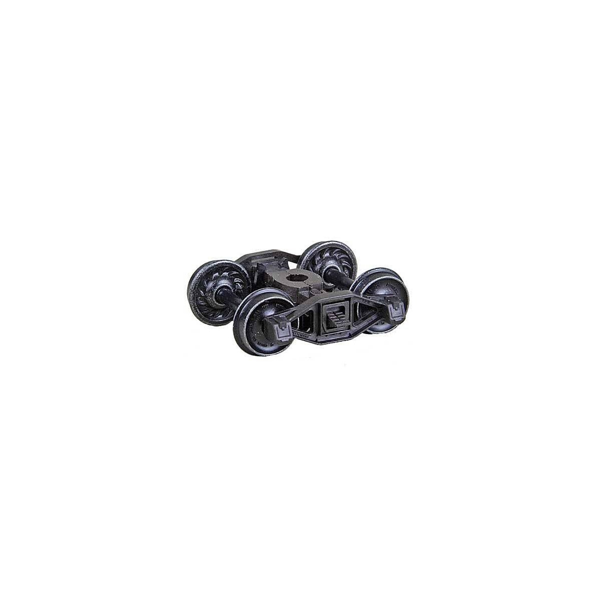 Bettendorf T-Section Self-Centering HGC Leaf-Spring Caboose Trucks -- Code 110 (.110`) 33` , HO, Kadee Quality Products 581