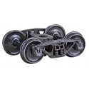 Bettendorf 50-Ton Self-Centering HGC Trucks -- Code 110 (.110`) 33` Smooth-Back RP-25 Wheel, HO, Kadee Quality Products 564