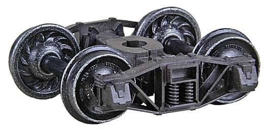 Arch Bar Self-Centering HGC Trucks -- Code 110 (.110`) 33` Ribbed-Back RP-25 Wheels 1 Pair, HO, Kadee Quality Products 561