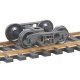 Barber(R) S-2 70-Ton Roller Bearing Fully Sprung Self-Centering Metal Trucks -- Code 110 (., HO, Kadee Quality Products 558