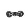 Freight Car Trucks One-Piece -- Bettendorf (Delrin, black) 1 Pair, HO, Tichy Train Group 3024