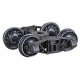 Arch Bar Self-Centering HGC Trucks -- Code 88 (.088`) 33` Ribbed-Back RP-25 Wheels 1 Pair, HO, Kadee Quality Products 1561