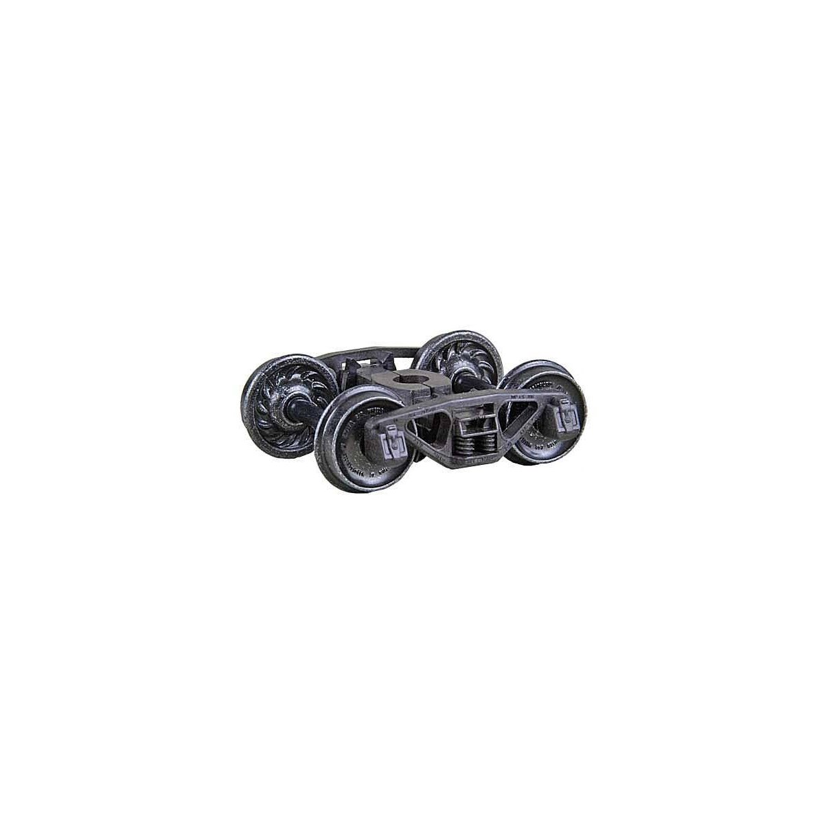 A.S.F.(R) Ride Control(R) 50-Ton Self-Centering HGC Trucks -- Code 110 (.110`) 33` Ribbed-B, HO, Kadee Quality Products 563