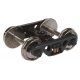 Sprung Plastic Trucks w/36′ Metal RP-25 Wheels & Axles -- 100-Ton ASF Roller Bearing - 1 Pair, HO, WalthersProto 2010