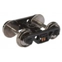 Sprung Plastic Trucks w/36′ Metal RP-25 Wheels & Axles -- 100-Ton ASF Roller Bearing - 1 Pair, HO, WalthersProto 2010