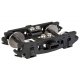 Pennsylvania 2D-P5 Express Car Trucks - Metal w/RP-25 Metal Wheels -- Black Sideframes - 1 Pair, HO, WalthersProto 2213
