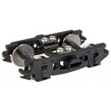 Pennsylvania 2D-P5 Express Car Trucks - Metal w/RP-25 Metal Wheels -- Black Sideframes - 1 Pair, HO, WalthersProto 2213
