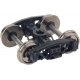 Andrews Plastic Caboose Trucks w/33′ Metal RP-25 Wheels & Axles -- 1 Pair, HO, WalthersProto 2032