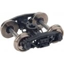Andrews Plastic Caboose Trucks w/33′ Metal RP-25 Wheels & Axles -- 1 Pair, HO, WalthersProto 2032