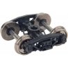 Andrews Plastic Caboose Trucks w/33′ Metal RP-25 Wheels & Axles -- 1 Pair, HO, WalthersProto 2032