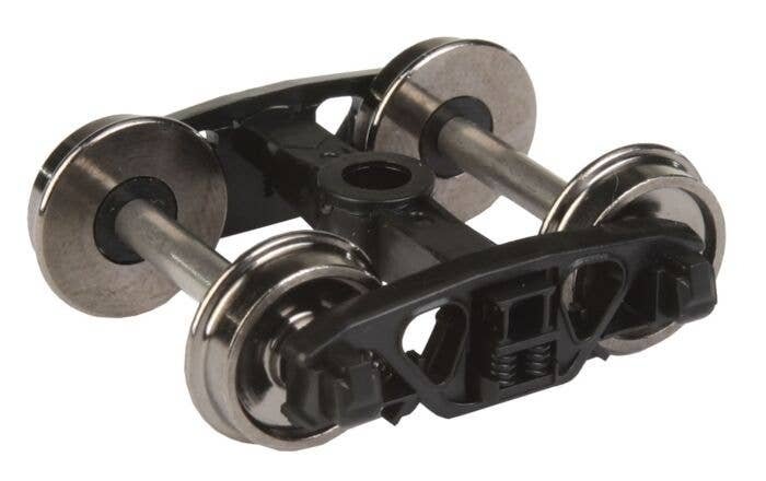 Rigid Plastic Trucks w/33′ Metal RP-25 Wheels & Axles -- Andrews - 1 Pair, HO, WalthersProto 2003