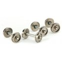 36′ Turned Metal RP-25 Wheelsets -- With Metal Axles pkg(12), HO, WalthersProto 2302
