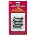 Metal Wheel Set -- Small - 1′ 24.5mm pkg(4), G, Bachmann Industries 92422