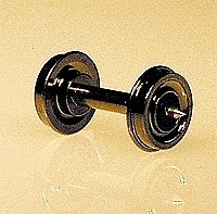 Blackened Brass Ball Bearing Insulated Wheel Sets pkg(6) -- 36′, HO, Intermountain Railway Company 40059