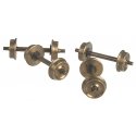 Shoulder Axle Nickel-Silver Wheelset -- 28′/110, HO, Northwest Short Line 371054