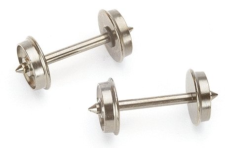 Flat-Back Wheelsets - E-Z Track(R) -- 33′ pkg(12), HO, Bachmann Industries 42904