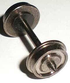 Metal Wheels with Needlepoint Axle pkg(20) -- 36′, HO, Bowser Manufacturing Co. 40199