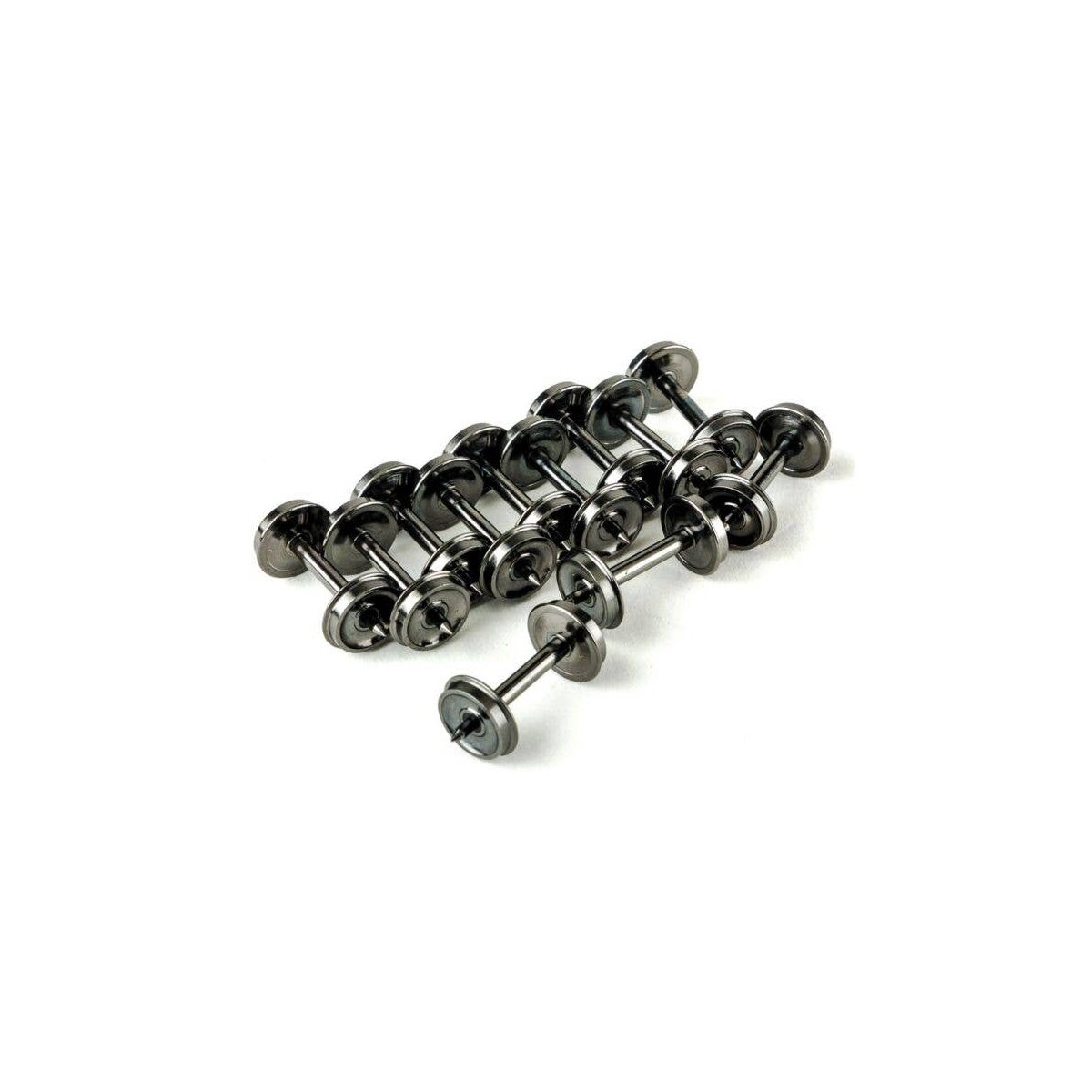33′ Semi-Scale Insulated Brass Wheelsets -- pkg(12), HO, Intermountain Railway Company 40072
