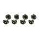 33′ Blackened Metal Wheels -- pkg(12), N, Atlas Model Railroad Co. 22020