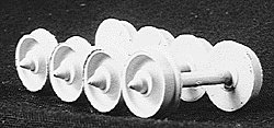 Wheelsets pkg(12) -- 33′ Acetal Plastic, HO, Accurail Inc 101