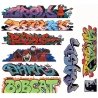 Graffiti Decals Mega Set -- Set 9 pkg(9), HO, Blair Line 2258