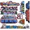 Mega Set Modern Tagger Graffiti Decals -- 14 pkg(10), HO, Blair Line 2263