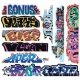 Mega Set Modern Tagger Graffiti Decals -- 13 pkg(10), HO, Blair Line 2262