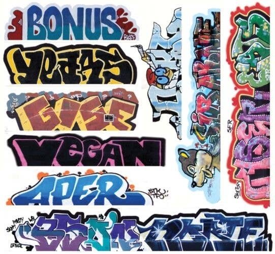 Mega Set Modern Tagger Graffiti Decals -- 13 pkg(10), HO, Blair Line 2262