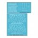 Railroad Decal Set -- 50+ Roadnames for Flatcars (white lettering), N, Tichy Train Group 101436N