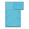 Railroad Decal Set -- 50+ Roadnames for Flatcars (white lettering), N, Tichy Train Group 101436N
