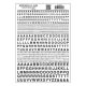 Dry Transfer Alphabet - Railroad Gothic -- Black, All Scales, Woodland Scenics 720