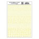 Dry Transfer Numbers - Railroad Roman - 1/16, 3/32, 1/8, 3/16, 1/4 & 5/16′ -- Yellow, All Scales, Woodland Scenics 711