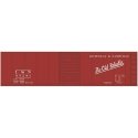 Railroad Decal Set -- Louisville & Nashville 40′ Steel Boxcar (Boxcar Red Car, Old Reliable Sl, O, Tichy Train Group 10237O