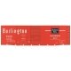 Railroad Decal Set -- Chicago, Burlington & Quincy 40′ Double-Door Boxcar (Chinese Red Car), O, Tichy Train Group 10094O