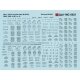 Railroad Decal Set -- GATC Airslide Data 2600, 3500 & 4160 Cu. Ft. (black), HO, Microscale Industries Inc 5021