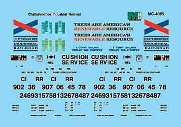 Chattahoochee Industrial Railroad - CIRR -- Mini-Cal 50′ Boxcars (1977+), HO, Microscale Industries Inc 4365