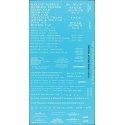 Railroad Decal Set -- Railroad Roman Wreck Train Lettering (white), HO, Tichy Train Group 10156