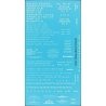 Railroad Decal Set -- Railroad Roman Wreck Train Lettering (white), HO, Tichy Train Group 10156