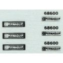 Vehicle Decal Set -- For Permaquip Welder′s Vehicle (247-7003, Sold Separately), HO, Custom Finishing 7803