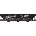 Railroad Decal Set -- Continental Carbon Co. Covered Hopper (Script Lettering), HO, Tichy Train Group 10124